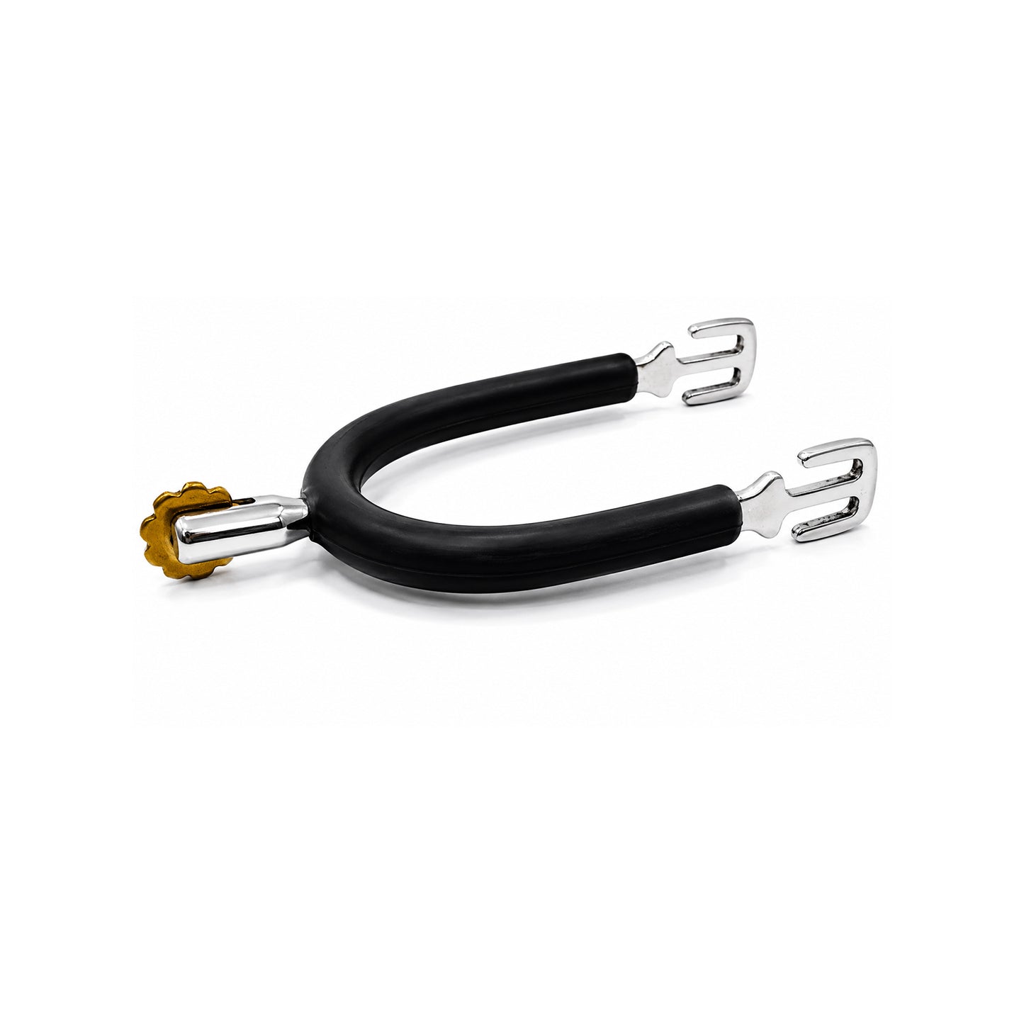 VIP Rubber Spurs, Teeth Rowel Brass