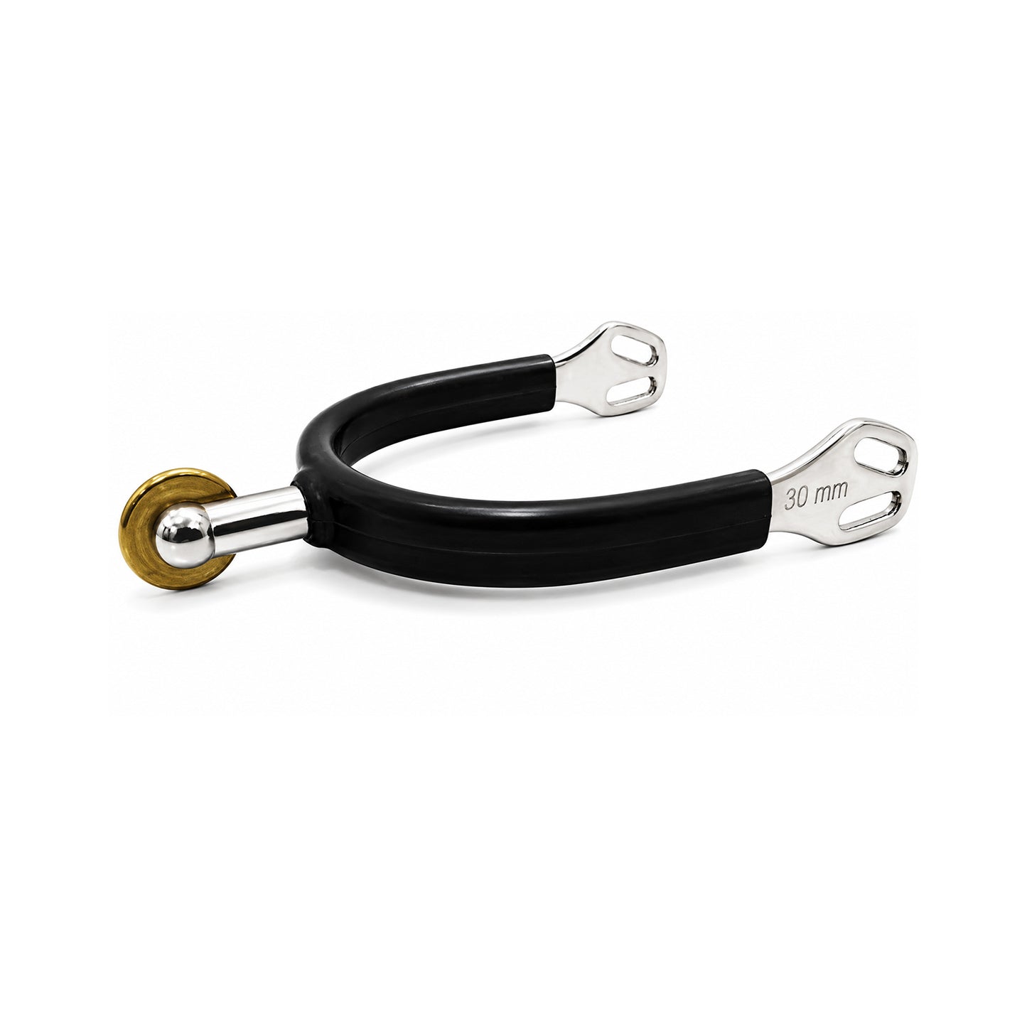 VIP Rubber Spurs, Vertical Rowel Brass