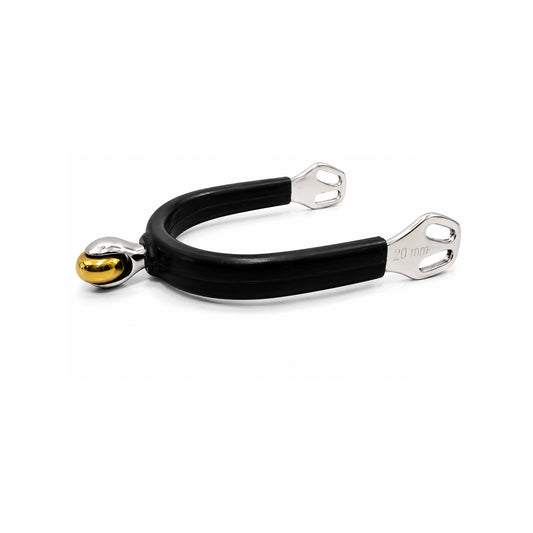 VIP Rubber Spurs, Soft Rowel Brass