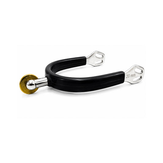 VIP Rubber Spurs, Vertical Rowel Brass