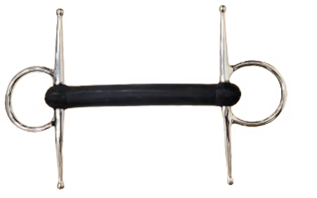 Full Cheek Flexible Mullen Rubber Bit