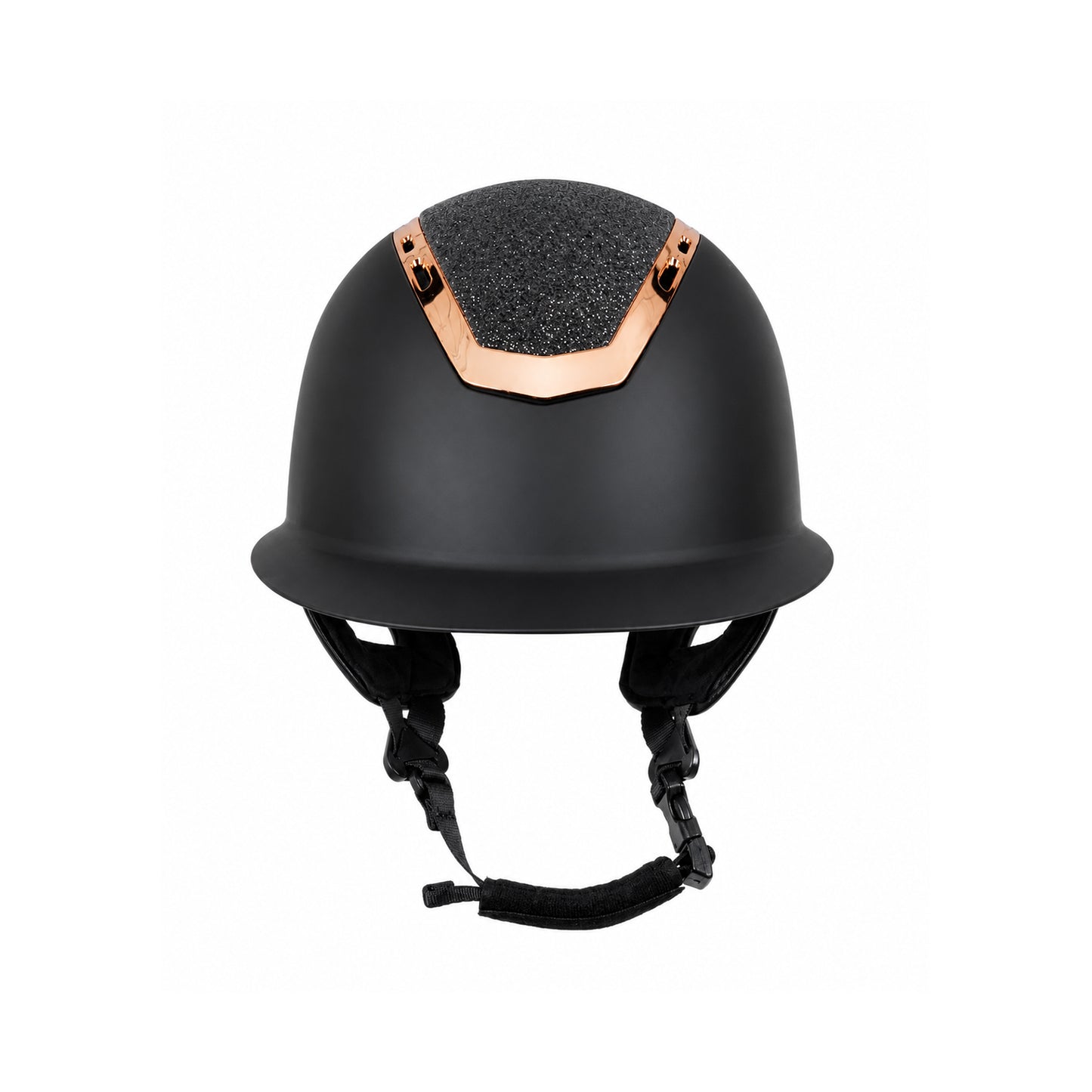 EH Helmet Black Rose Gold Glitter