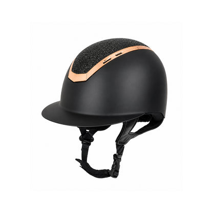 EH Helmet Black Rose Gold Glitter