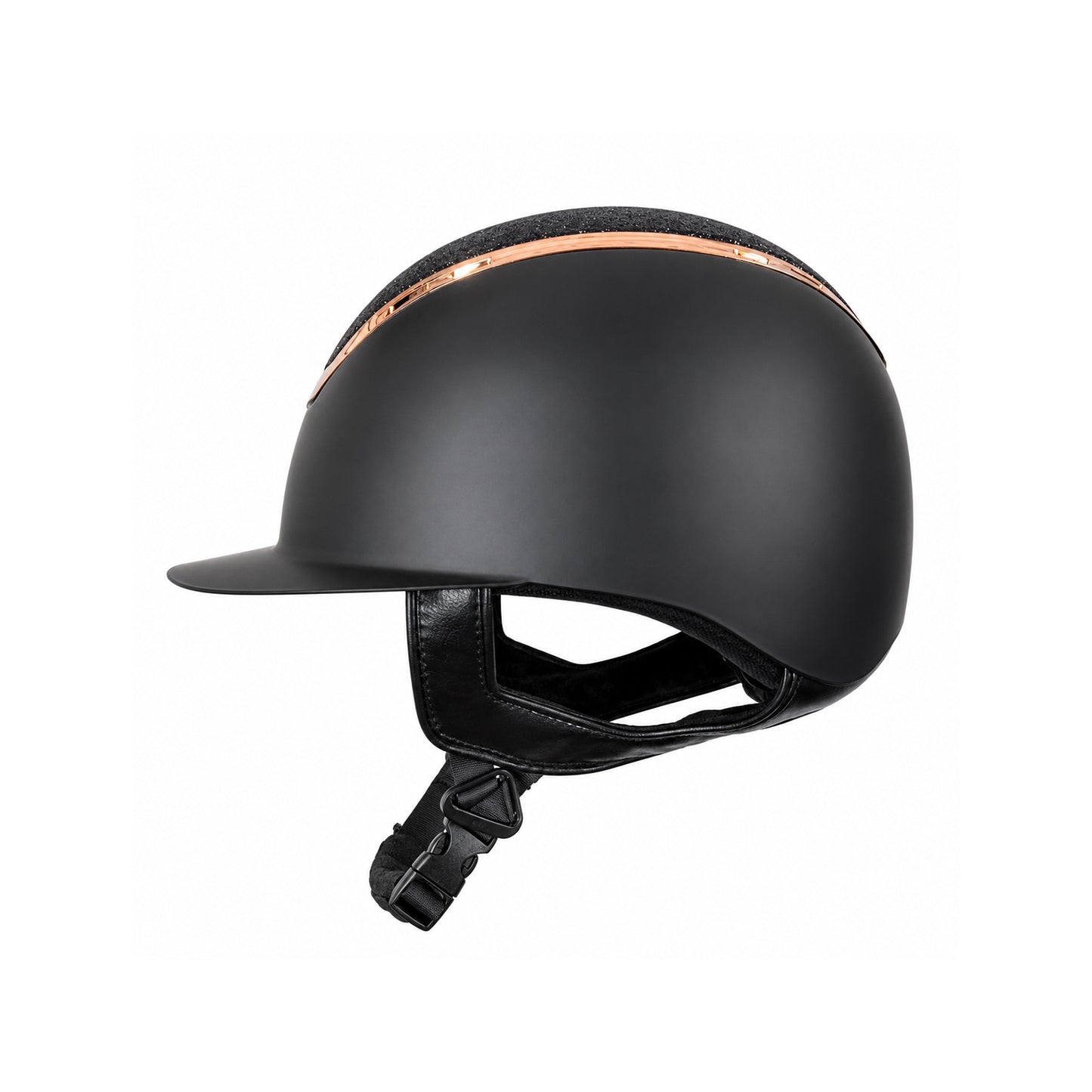 EH Helmet Black Rose Gold Glitter